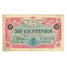 France, Cognac, 50 Centimes, 1917, EF(40-45), Pirot:49-1