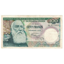 Banknote, Belgian Congo, 100 Francs, 1960, 1960-09-01, KM:33b, EF(40-45)