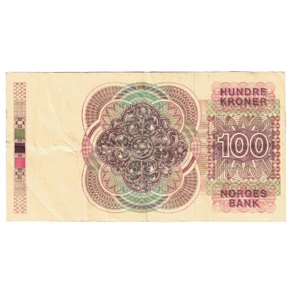 Billete, 100 Kroner, 1988, Noruega, KM:43d, MBC