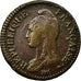 Münze, Frankreich, Dupré, Decime, 1799, Strasbourg, S+, Bronze, KM:644.4