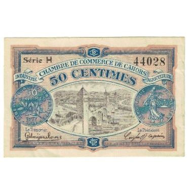 Francia, Cahors, 50 Centimes, 1922, SPL-, Pirot:35-21