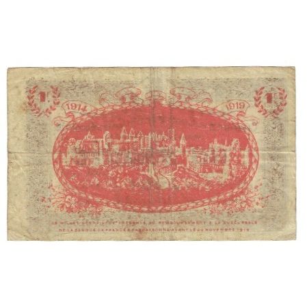 Francia, Carcassonne, 1 Franc, 1914, MB, Pirot:38-6