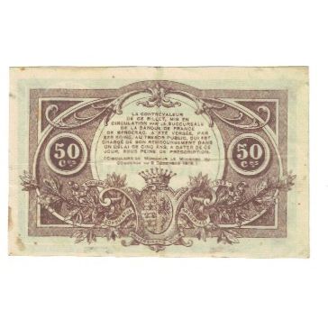 France, Bergerac, 50 Centimes, 1917, TTB, Pirot:24-24