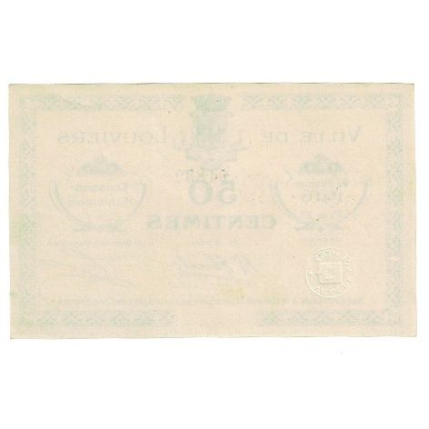 Francia, Louviers, 50 Centimes, 1916, Emission Municipale, SPL-, Pirot:27-10