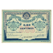 France, Dieppe, 50 Centimes, Chambre de Commerce, EF(40-45), Pirot:52-1