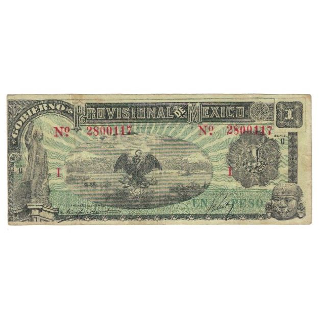 Geldschein, Mexico - Revolutionary, 1 Peso, 1916, 1916-05-01, KM:S709, S