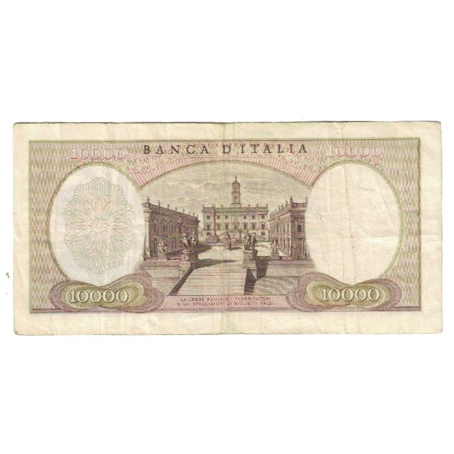 Billet, Italie, 10,000 Lire, 1968, 1968-01-04, KM:97f, TTB