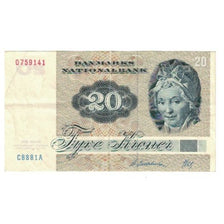 Banknote, Denmark, 20 Kroner, 1979-1988, KM:49a, EF(40-45)