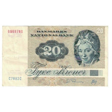 Billete, 20 Kroner, 1979-1988, Dinamarca, KM:49a, MBC