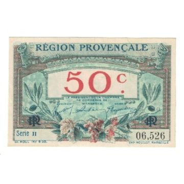France, 50 Centimes, Undated (1918), Undated (1918), La Région Provençale