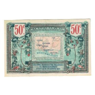 France, 50 Centimes, Undated (1918), Undated (1918), La Région Provençale