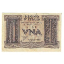 Geldschein, Italien, 1 Lira, KM:26, SS