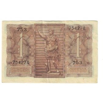 Geldschein, Italien, 1 Lira, KM:26, SS
