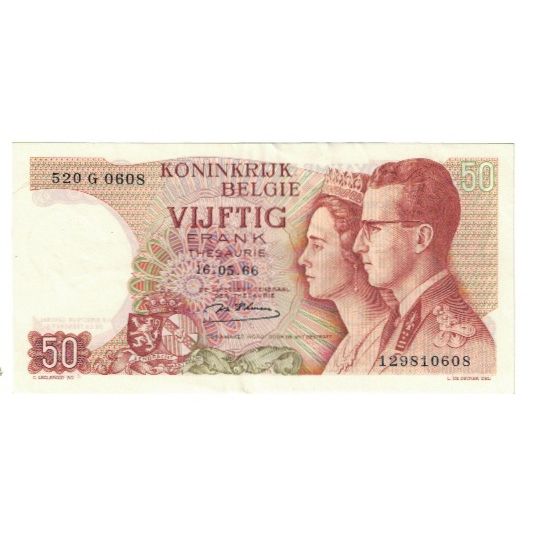 Billet, Belgique, 50 Francs, 1966, 1966-05-16, KM:139, SPL