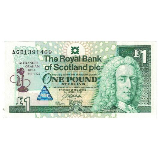 Banknote, Scotland, 1 Pound, 1997, 1997-03-03, KM:359, UNC(65-70)