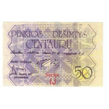 Banknote, Lithuania, 50 Litu, 1991, 1991-08-04, OLYMPIC GAMES, UNC(65-70)