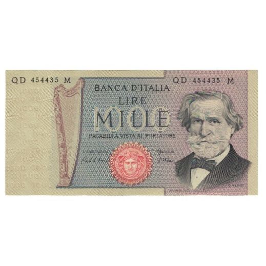 Billete, 1000 Lire, Italia, KM:101e, UNC
