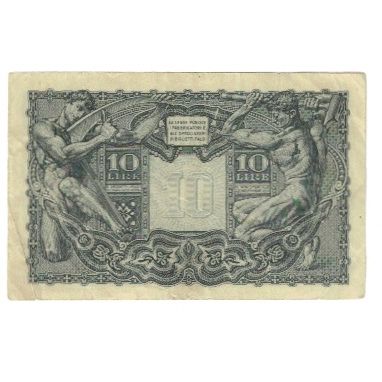 Banknote, Italy, 10 Lire, KM:32a, VF(30-35)