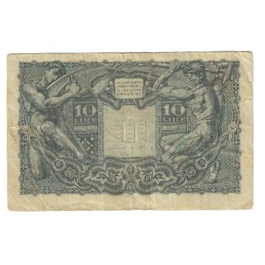 Banknote, Italy, 10 Lire, KM:32a, VF(30-35)