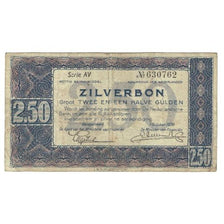 Nota, Países Baixos, 2 1/2 Gulden, 1938, 1938-10-01, KM:62, VF(20-25)