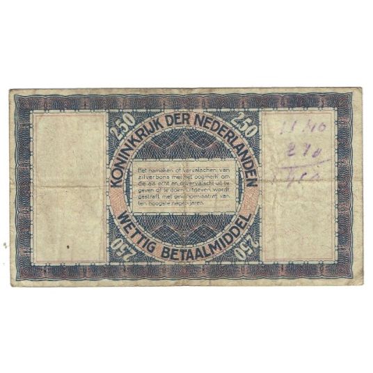 Banknote, Netherlands, 2 1/2 Gulden, 1938, 1938-10-01, KM:62, VF(20-25)