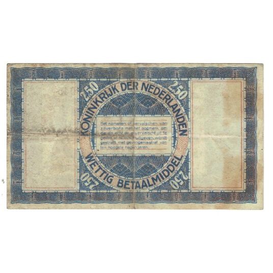 Banknote, Netherlands, 2 1/2 Gulden, 1938, 1938-10-01, KM:62, VF(20-25)