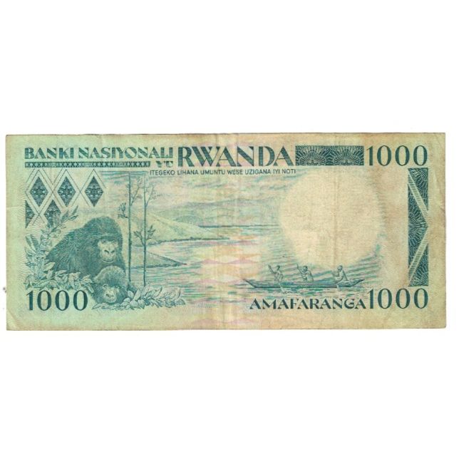 Banknote, Rwanda, 1000 Francs, 1988, 1988-01-01, KM:21a, VF(20-25)