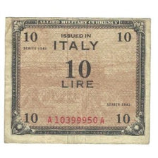 Banknote, Italy, 10 Lire, 1943, Undated (1943), KM:M19b, VF(20-25)