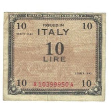 Banknot, Włochy, 10 Lire, 1943, Undated (1943), KM:M19b, VF(20-25)