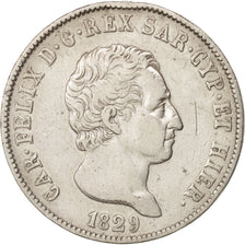 Munten, Italiaanse staten, SARDINIA, Carlo Felice, 5 Lire, 1829, Torino, ZF