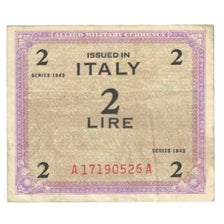 Banconote, Italia, 2 Lire, 1943, KM:M11a, MB