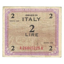 Nota, Itália, 2 Lire, 1943, KM:M11a, VF(20-25)