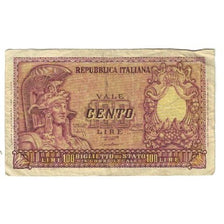 Banknote, Italy, 100 Lire, 1951, 1951-12-31, KM:92a, VF(20-25)