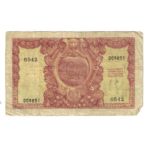 Banknote, Italy, 100 Lire, 1951, 1951-12-31, KM:92a, VF(20-25)