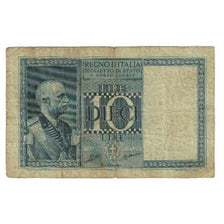 Banknote, Italy, 10 Lire, 1935, 1935-06-18, KM:25a, VF(20-25)