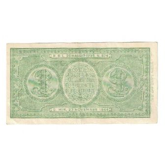 Banconote, Italia, 1 Lira, 1944, 1944-11-23, KM:29c, SPL-