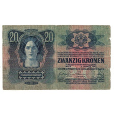 Banknote, Austria, 20 Kronen, 1913, 1913-01-02, KM:13, VF(20-25)