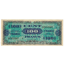 France, 100 Francs, Flag/France, 1944, EF(40-45), Fayette:20.1, KM:118a