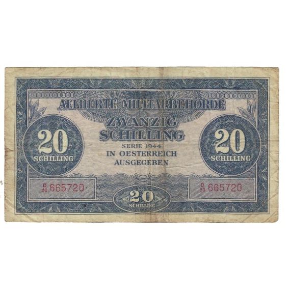 Billete, 20 Schilling, 1944, Austria, KM:107, BC