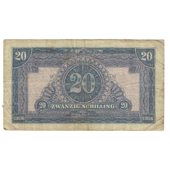 Billete, 20 Schilling, 1944, Austria, KM:107, BC