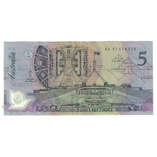Banknote, Australia, 5 Dollars, KM:57e, EF(40-45)