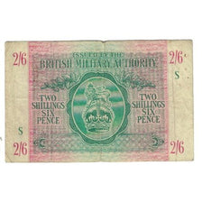 Nota, Grã-Bretanha, 2 Shillings - 6 Pence, Undated (1943), KM:M3, VF(20-25)