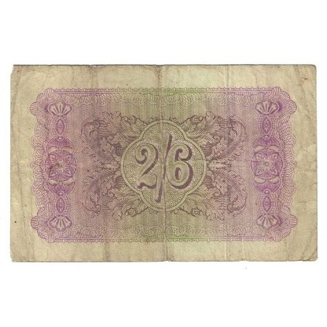Banknote, Great Britain, 2 Shillings - 6 Pence, Undated (1943), KM:M3, VF(20-25)