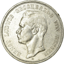 Monnaie, Etats allemands, HESSE-DARMSTADT, Ernst Ludwig, 5 Mark, 1895, Berlin