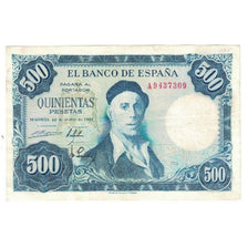 Banconote, Spagna, 500 Pesetas, 1954, 1954-07-22, KM:148a, BB