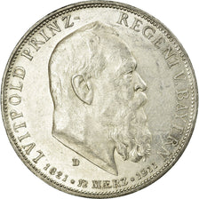 Munten, Duitse staten, BAVARIA, Otto, 5 Mark, 1911, Munich, PR+, Zilver, KM:999