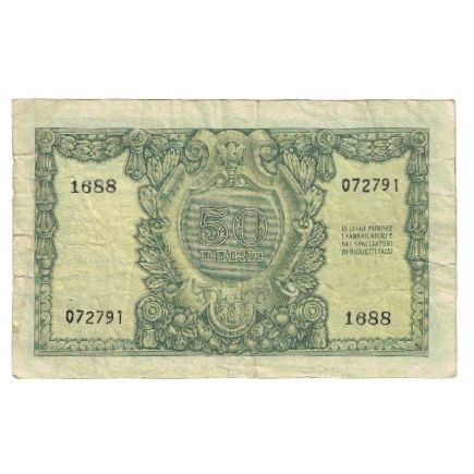 Banconote, Italia, 50 Lire, 1951, 1951-12-31, KM:91a, MB