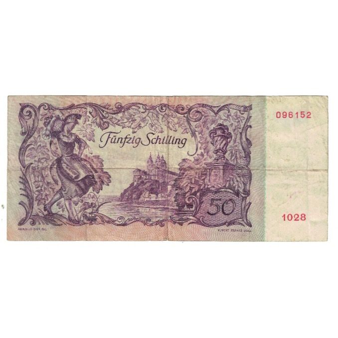 Banknote, Austria, 50 Schilling, 1951, 1951-01-02, KM:130, EF(40-45)