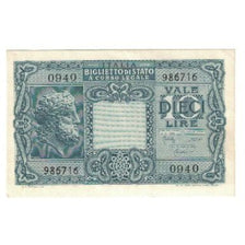 Billete, 10 Lire, Italia, KM:32a, MBC