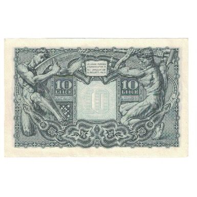 Billete, 10 Lire, Italia, KM:32a, MBC